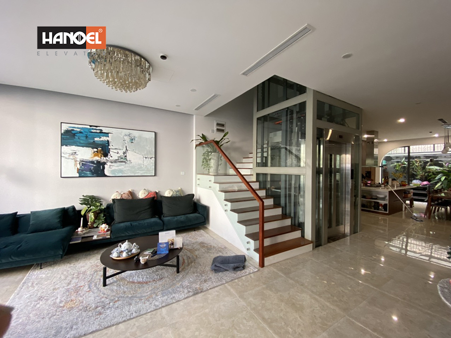 Hanoel lắp đặt và bàn giao thang máy 450 kg tại Louis Hà Đông